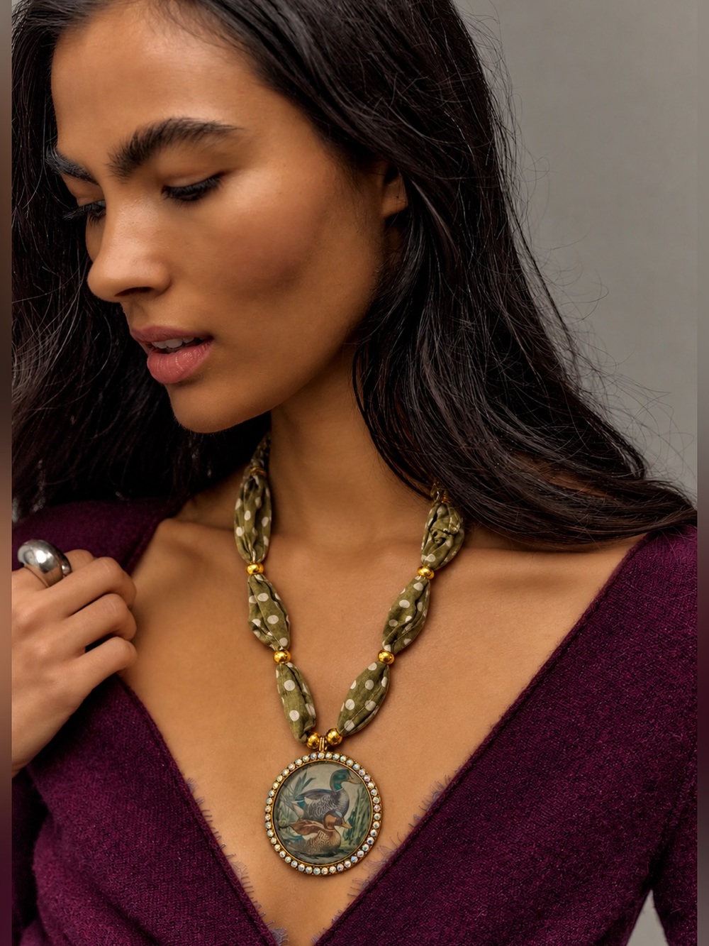 GYPSY SOUTH BANDANA DUCK NECKLACE